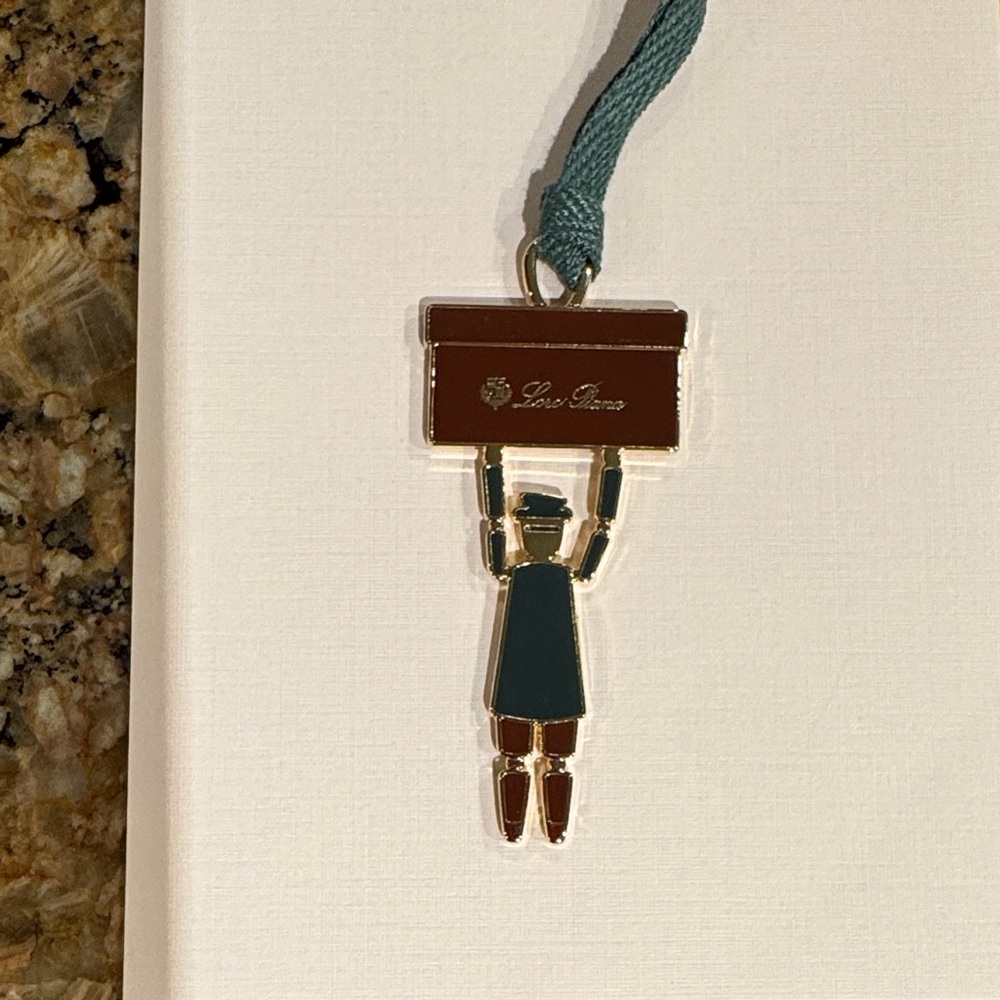 Loro Piana holiday 2025 Charm with Teal and Brown